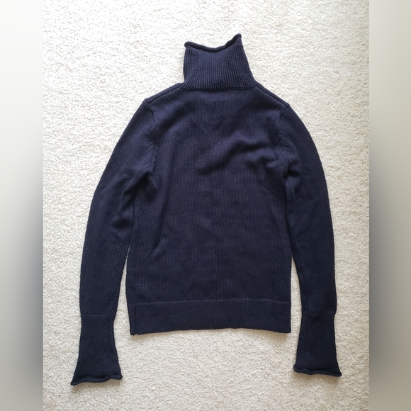 Zara Knit Sweater Navy S - Picture 2 of 3